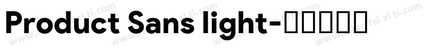 Product Sans light字体转换